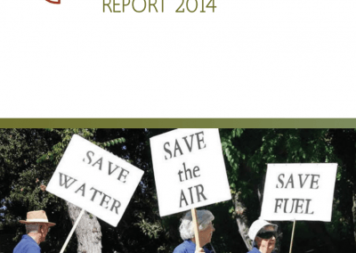 Pilgrim Place Sustainability Report 2014 Front Cover